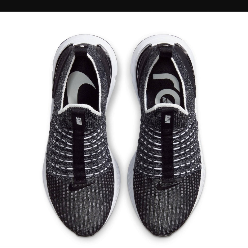 Nike React Phantom Run FK 2 Men’s Sz 9 Black/White